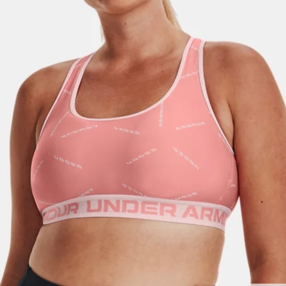 Under Armour Women’s Cross Back Sports Bra XL Medium Support with Removable Pads